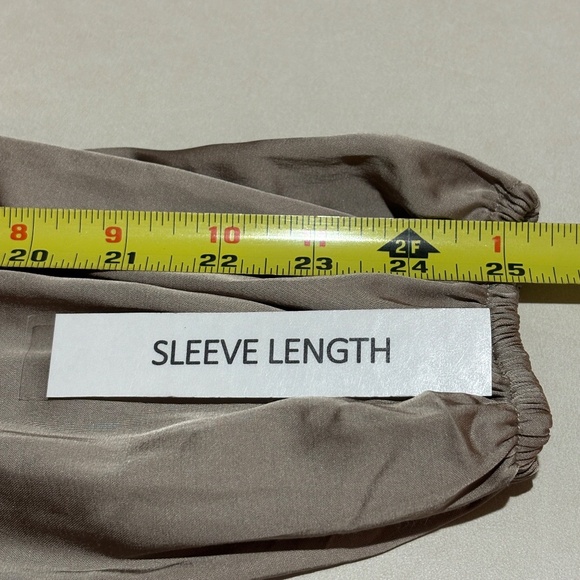 Abercrombie & Fitch Women Long sleeve Y2K BabyDoll Crop Top Sz S Smocked Evening - Picture 12 of 14